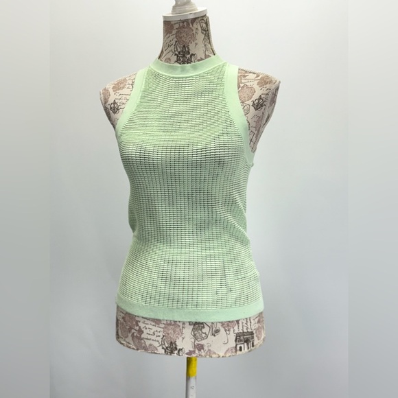 SOLID & STRIPED Pistachio Green CARSON Ribbed Fitted Tank Top size M - Picture 5 of 12